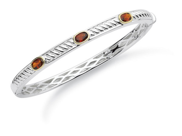 Madeira Citrine Stackable Bangle Bracelet