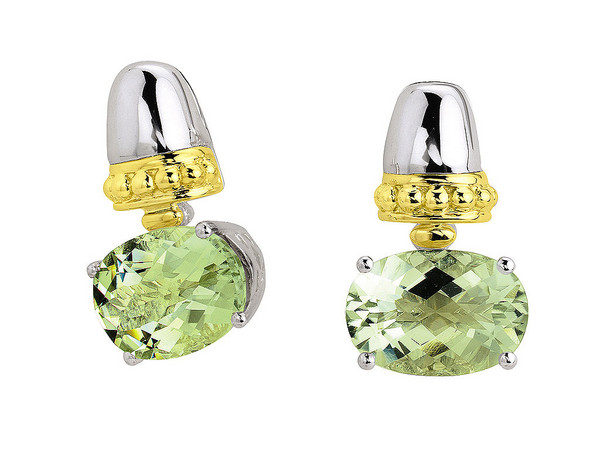 Green Amethyst Earrings