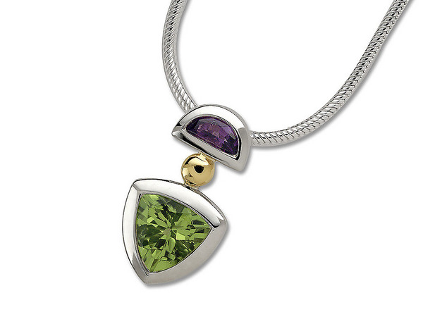 Amethyst & Peridot Pendant