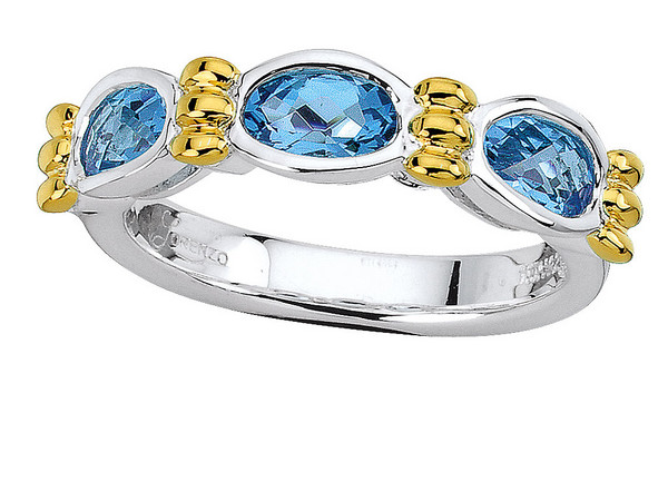 Blue Topaz Stackable Ring