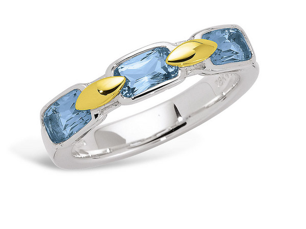 Blue Topaz Stackable Ring