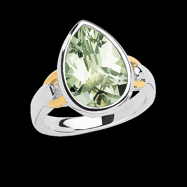 Green Amethyst Ring