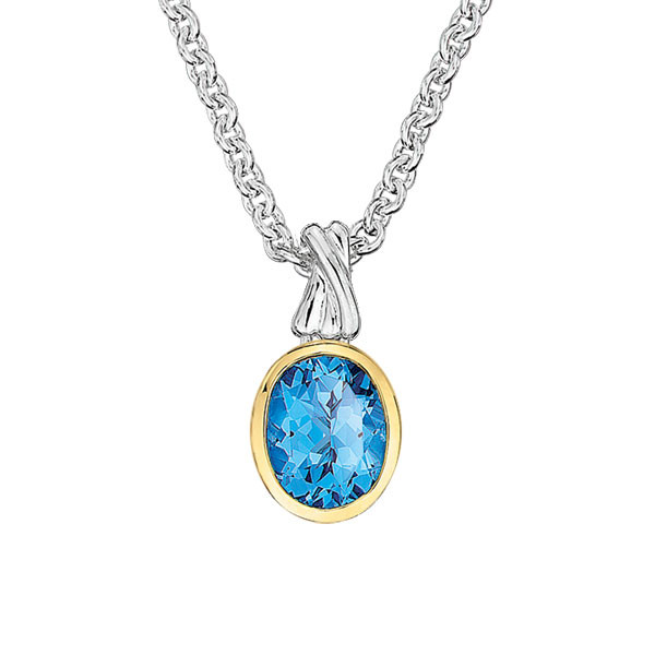 Blue Topaz Pendant