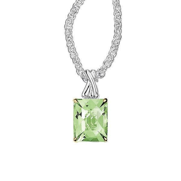 Green Amethyst Pendant
