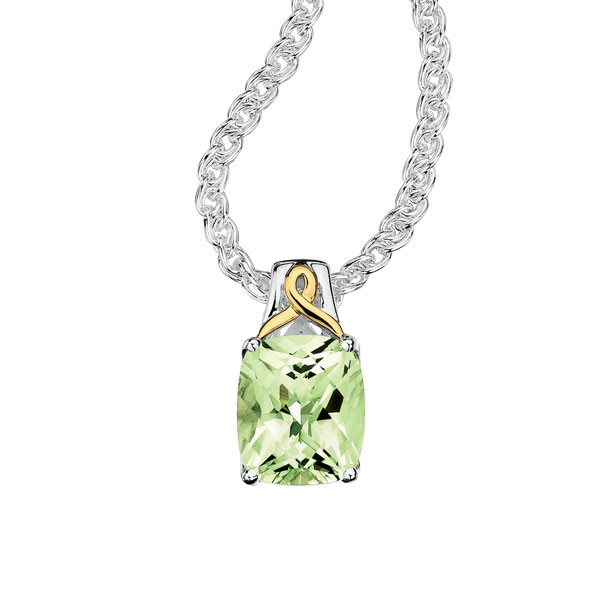 Green Amethyst Pendant