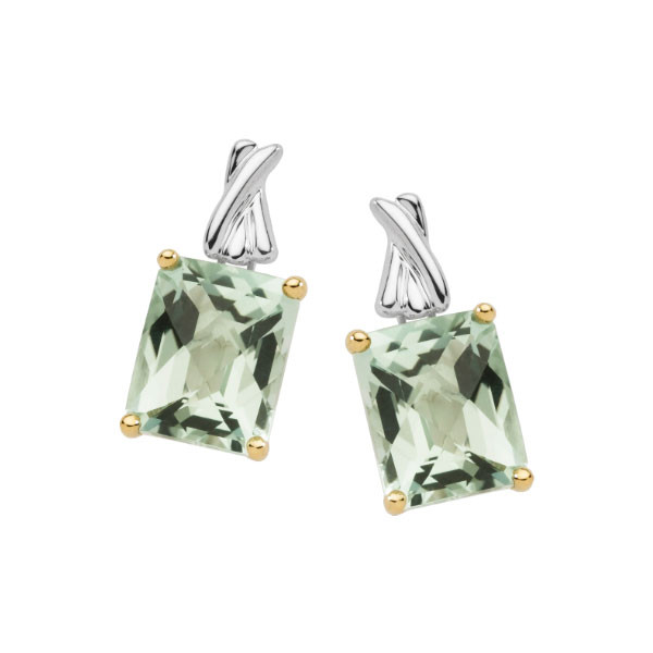 Green Amethyst Earrings