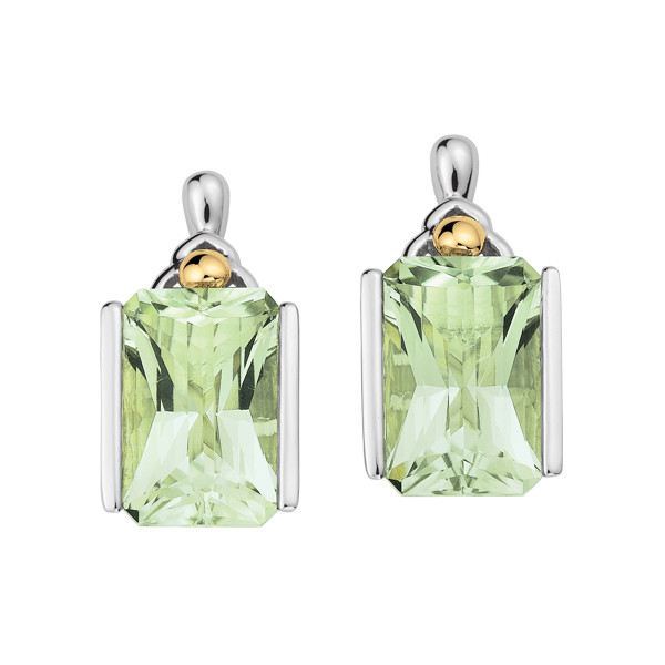 Green Amethyst Earrings