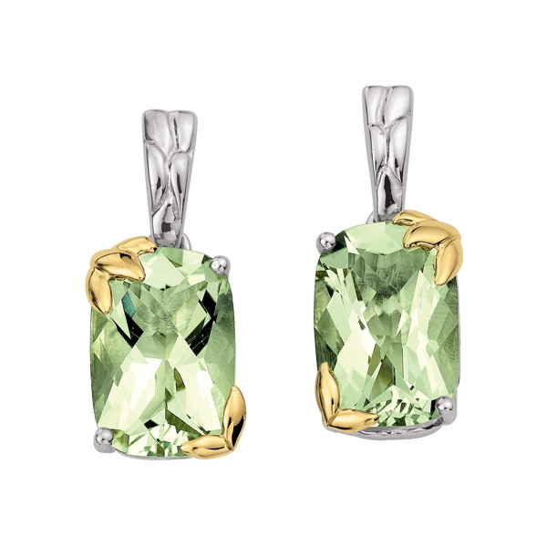 Green Amethyst Earrings
