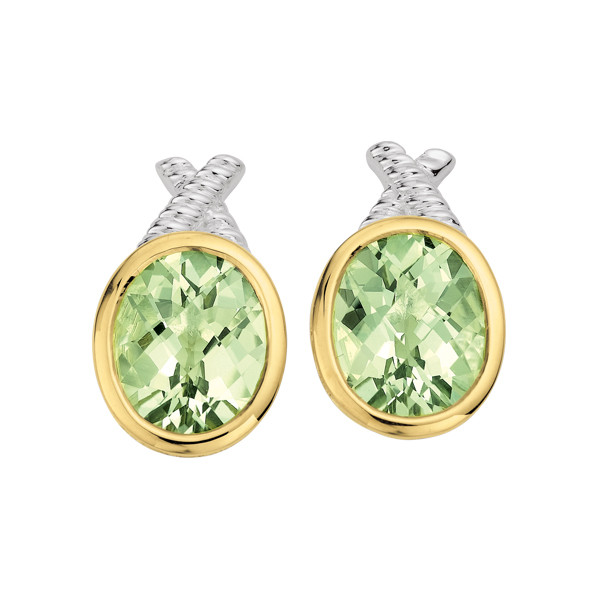 Green Amethyst Earrings