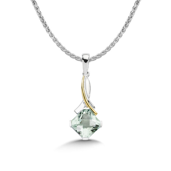 Green Amethyst Pendant