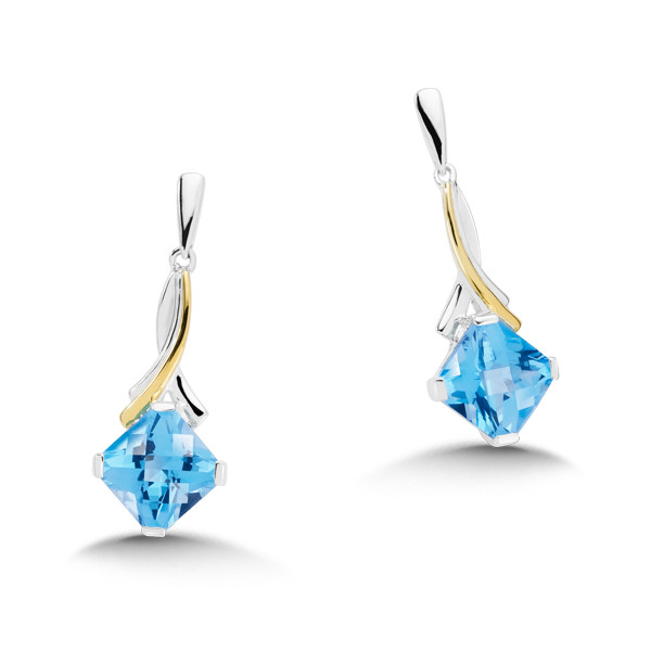 Blue Topaz Earrings