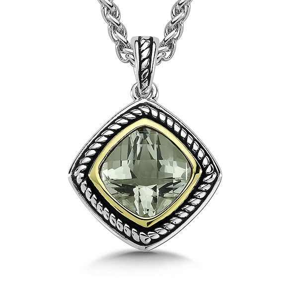 Green Amethyst Pendant
