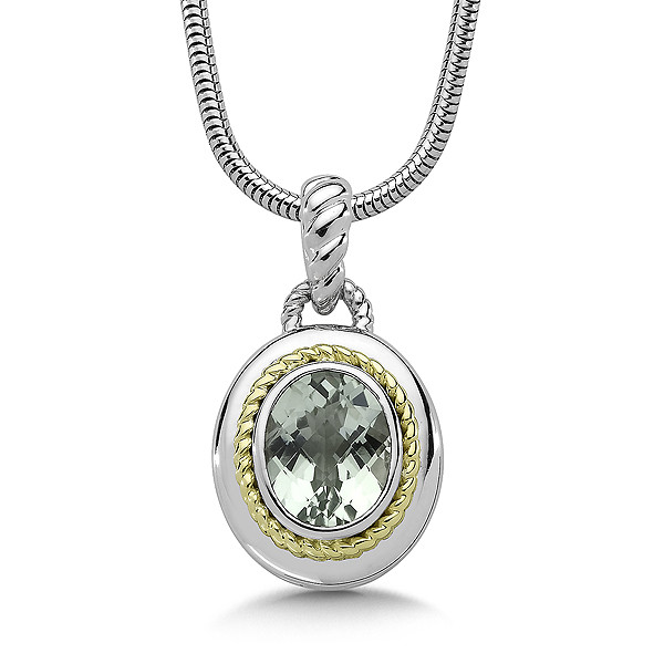 Green Amethyst Pendant