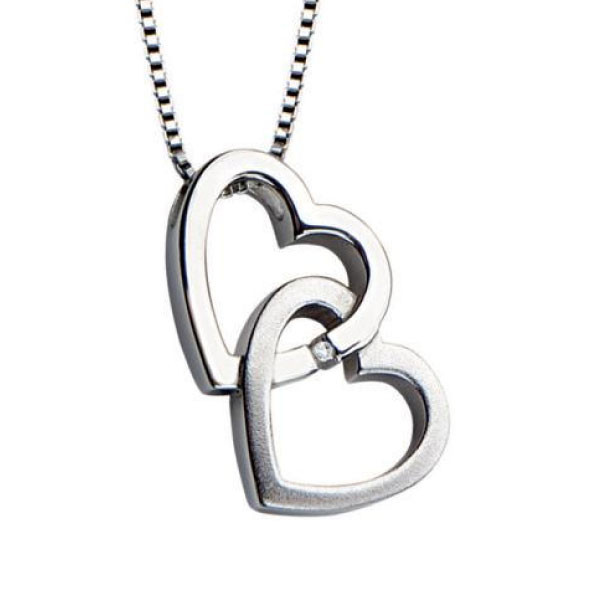 Just Add Love Hold On Silver Pendant