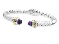 Amethyst Bangle Bracelet
