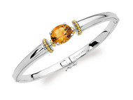 Citrine Bangle Bracelet