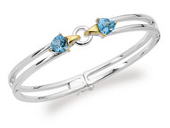Blue Topaz Bangle Bracelet