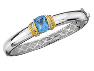 Blue Topaz Bangle Bracelet