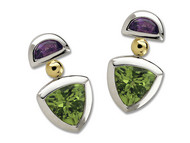 Amethyst & Peridot Earrings