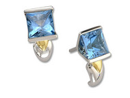 Blue Topaz Earrings