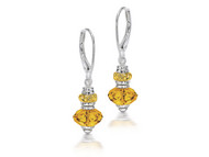 Citrine Bead Earrings