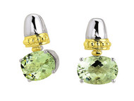 Green Amethyst Earrings