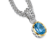 Blue Topaz Pendant