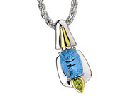 Blue Topaz & Peridot Pendant