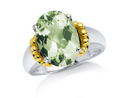 Green Amethyst Ring