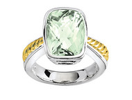 Green Amethyst Ring