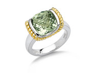 Green Amethyst Ring