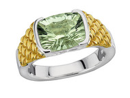 Green Amethyst Ring