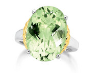 Green Amethyst Ring