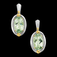 Green Amethyst Earrings