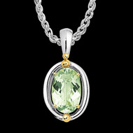 Green Amethyst Pendant