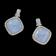 Blace Lace Agate Earrings