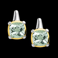 Green Amethyst Earrings