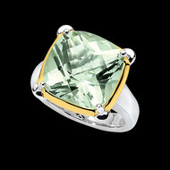 Green Amethyst Ring