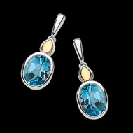 Blue Topaz Earrings