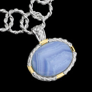 Blue Lace Agate Pendant