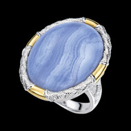 Blue Lace Agate Ring