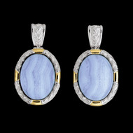 Blue Lace Agate Earrings