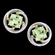 Green Amethyst Earrings
