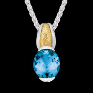 Blue Topaz Pendant