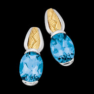 Blue Topaz Earrings