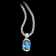 Blue Topaz Pendant