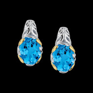 Blue Topaz Earrings