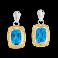 Blue Topaz Earrings