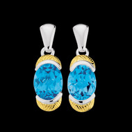 Blue Topaz Earrings