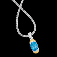 Blue Topaz Pendant